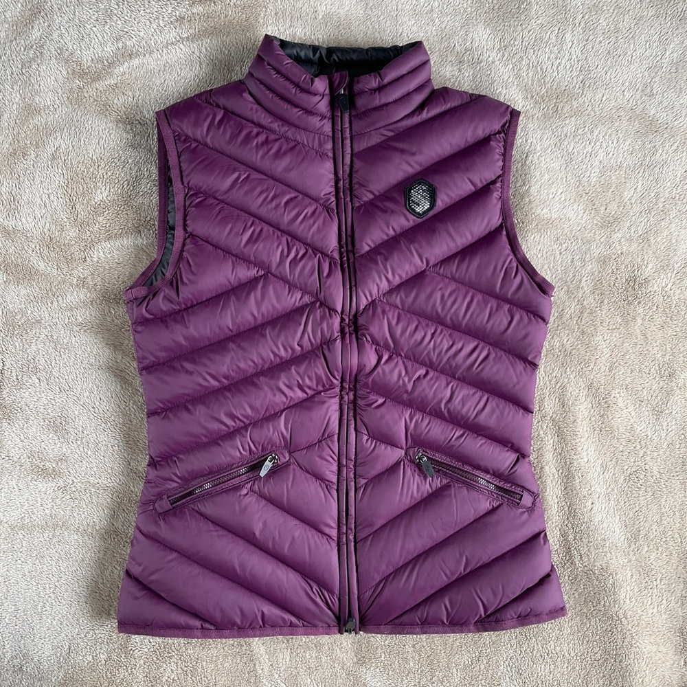 Samshield Plum Quilted lightweight down Vest with Stand-Up Collar
